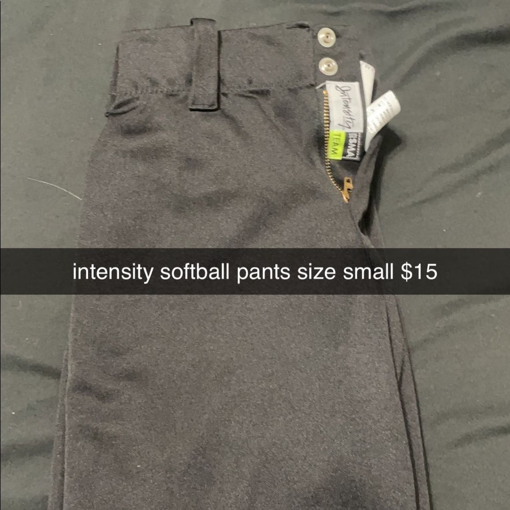 Black Intensity softball pants